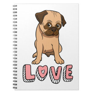 Süßes Welpenhund Liebes-Mutter-Geschenk Cartoon-Mo Notizblock