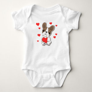 Süßes Welpenliebe-Baby-Body - Hübscher Hund mit Baby Strampler