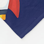 Süßes Weltraum-Explorer-Kinder-Muster Fleecedecke (Ecke)
