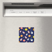 Süßes Weltraum-Explorer-Kinder-Muster Magnet (In Situ (Geschirrspüler))