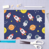 Süßes Weltraum-Explorer-Kinder-Muster Seidenpapier (Handwerk)