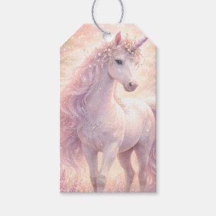 Süßes Whimsical-Pastell-Einhorn Geschenkanhänger