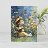 Süßes wie Biene | Bienensüße Einladung (Stehend Vorderseite)