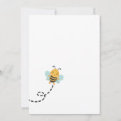 Süßes wie Biene Einladung (Rückseite)