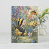 Süßes wie Biene | Liebe Einladung (Stehend Vorderseite)