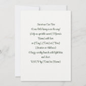 Süßes wie Biene | Liebe Einladung (Rückseite)