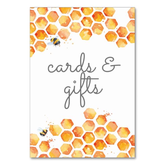 Süßes wie Biene | TISCHNUMMER (Rückseite)