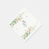 Süßes wie Bienen Aquarellbiene Serviette (Ecke)