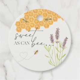 Süßes wie Bienen, Bienenbaby-Dusche Geschenkanhänger