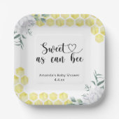 Süßes wie Bienen - Pappteller (Vorderseite)