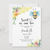 Süßes wie Bienenblütendusche Einladung (Vorderseite)