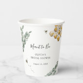 Süßes wie Bienenheukalyptus-Brautparty Pappbecher (Vorderseite)