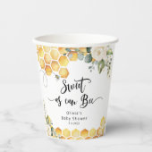 Süßes wie Bienenstockdusche Pappbecher (Vorderseite)