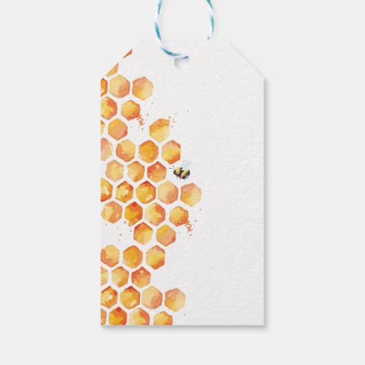 Süßes wie Bienenstöpsel Geschenk- und Liebesmarken Geschenkanhänger (Rückseite)