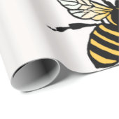 Süßes wie Bienenverpackpapier Geschenkpapier (Rolleneckpunkt)
