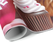 Süßes wie Candy Highland Cow Valentines Geschenkpapier (Rolleneckpunkt)