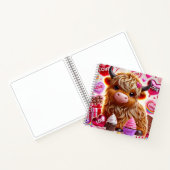 Süßes wie Candy Highland Cow Valentines Notizblock (Innenseite)