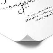 Süßes wie kann Eukalyptus Time Kapselzeichen Poster (Ecke)