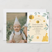 Süßes wie möglich 1. Geburtstag Einladung (Vorderseite)