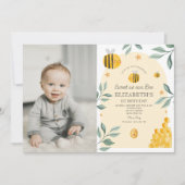 Süßes wie möglich 1. Geburtstag Einladung (Vorderseite)