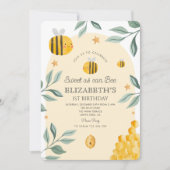 Süßes wie möglich 1. Geburtstag Einladung (Vorderseite)