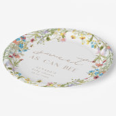 Süßes wie möglich mit moderner Minimaldusche Pappteller (Schrägansicht)