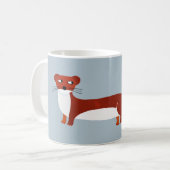 Süßes Wiesel Kaffeetasse (Vorderseite Links)