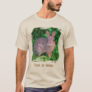 Süßes wildes braunes Kaninchen Wildlife Personalis T-Shirt