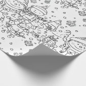 Süßes Winter-Weihnachts-Doodle-Muster (2) Geschenkpapier (Ecke)