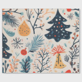 Süßes Wintergeschenk Geschenkpapier (Flach)
