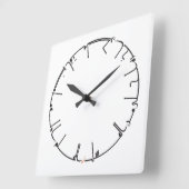 Süßes Wissen Arabische Kalligrafie Quadratische Wanduhr (Winkel)
