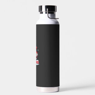 Süßes Xmas Einhorn Santa auf Einhorn Weihnachts T- Trinkflasche