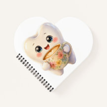 Süßes Zahnarzt-Kaffeeliebhaber-Kawaii-Charakter-No