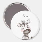 Süßes Zebra Tier Magnet (Vorderseite/Rückseite)