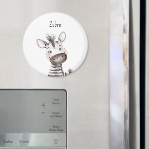 Süßes Zebra Tier Magnet