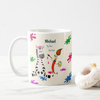 Süßes Zebra Vorschulkinder Kaffeetasse