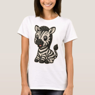 Süßes Zebrababy-Design T-Shirt