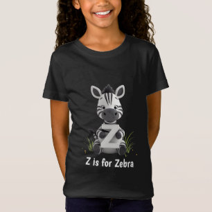 Süßes Zebrakinder-T-Shirt Z ist für Zebra Alphab T-Shirt