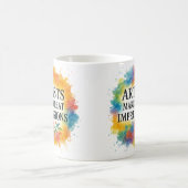 Süßes Zitat. Kaffeetasse für Künstler (Mittel)