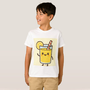Süßes Zitronen-Limonade-Cartoon-T-Shirt für Kinder T-Shirt