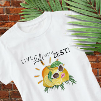 Süßes Zitronenschalen-T-Shirt T-Shirt