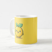 Süßes Zitronenthema Kaffeetasse (Vorderseite Links)