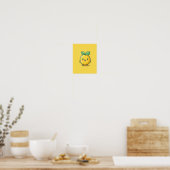 Süßes Zitronenthema Poster (Küche)