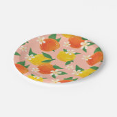 Süßes Zitruspapier Pappteller (Schrägansicht)