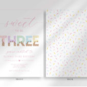 Süßes zu 3 Eiscreme-Party Einladung