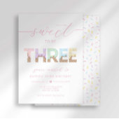 Süßes zu 3 Eiscreme-Party Einladung