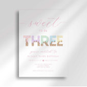 Süßes zu 3 Eiscreme-Party Einladung