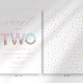 Süßes zu zwei Eiscreme-Party Einladung