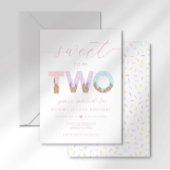 Süßes zu zwei Eiscreme-Party Einladung