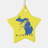 Süßes Zuhause Michigan Keramikornament (Rechts)